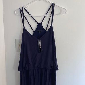 Papermoon navy maxi dress new with tags size XL